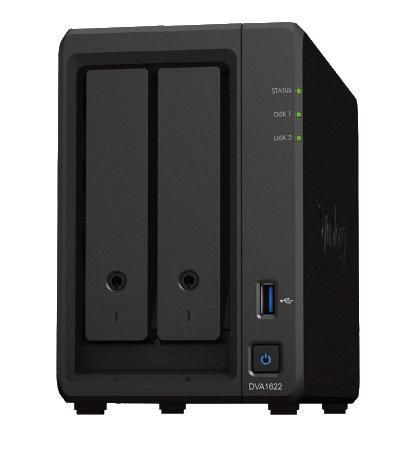 NAS Server Synology Deep Learning NVR DVA1622 2-Bay