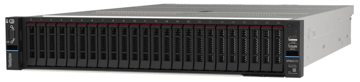 Lenovo ThinkSystem SR650 V3, 3,2 GHz, 5515+, 64 GB, DDR5-SDRAM, 1100 W, Rack (2U)