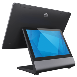 EloPOS Z30, With CFD, 39.6 cm (15.6''), Projected Capacitive, 10 TP, Full HD, USB, USB-C, poweredUSB, BT, Ethernet, WLAN, QCS6490, Android, GMS, grijs