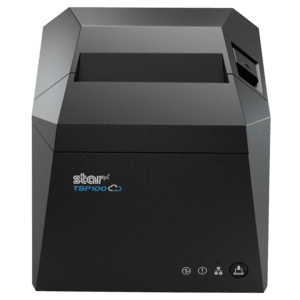 Star TSP143IV-UE SK, Linerless, CloudPRNT, 8 dots/mm (203 dpi), cutter, linerless, LTS, USB, Ethernet, kabel, grijs