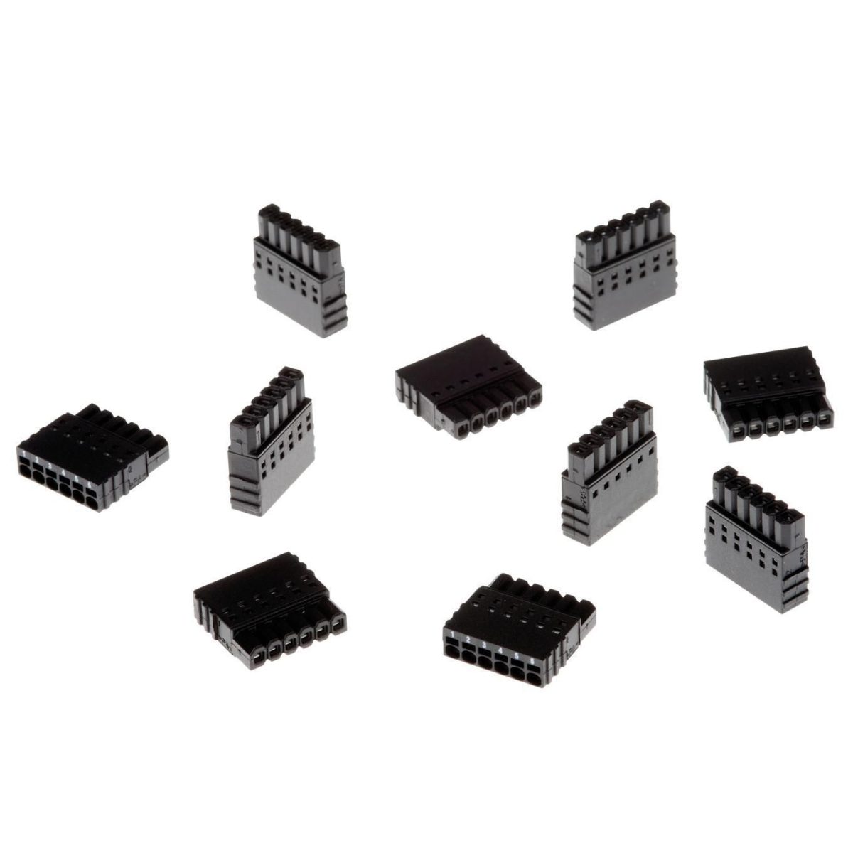 AXIS TU6009 - Connector voor gegevens - 6-pen terminal block (V) naar 6-pen terminal block (M) - afstand 2,5 mm (pak van 10) - voor AXIS F9111 Main Unit