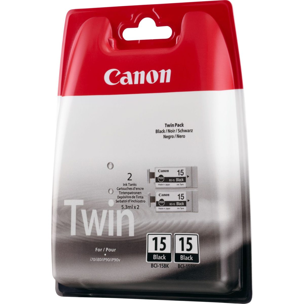 Canon BCI-15 - 2 - zwart - origineel - inkttank - voor i70, 80, PIXMA iP90, iP90v