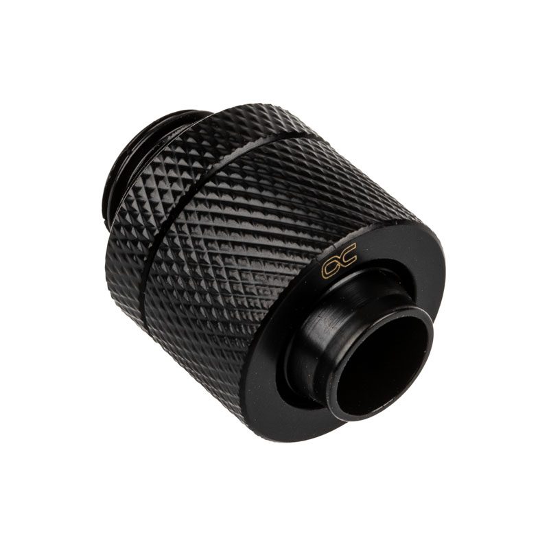 Alphacool Eiszapfen straight connector G1/4 inch female thread to 13/10mm - black