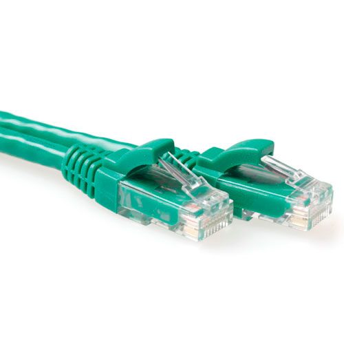 ACT Groene 3 meter U/UTP CAT6 patchkabel snagless met RJ45 connectoren