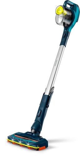 Stick vacuum cleaner Top Motor Stick Lithium 21.6V Aqua Blue PowerCyclone 7 180nozzle LED mini turbo brush extra filter 40/20 min runtime