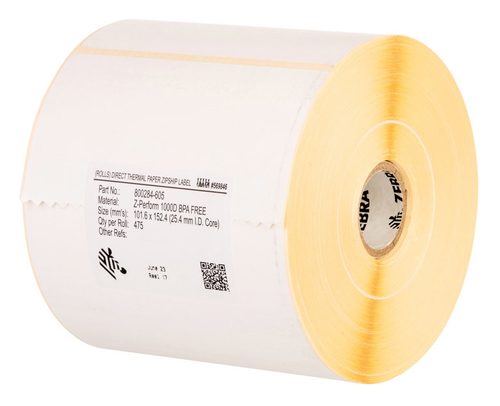 Labels, Zebra, normaal papier, Z-Perform 1000T, B: 152.4 mm, H: 215.9 mm, D: 200 mm, K: 76 mm