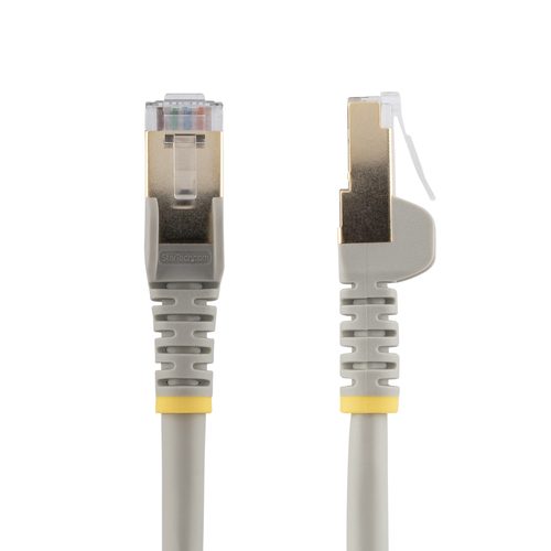 Startech 2m CAT6A Ethernet Cable, 10 Gigabit Shielded Snagless RJ45 100W PoE Patch Cord, CAT 6A 10GbE STP Network Cable w/Strain Relief, Grey, UL Certified Wiring/TIA - Category 6A - 26AWG (6ASPAT2MGR) - Verbindingskabel - RJ-45 (M) naar RJ-45 (M) -