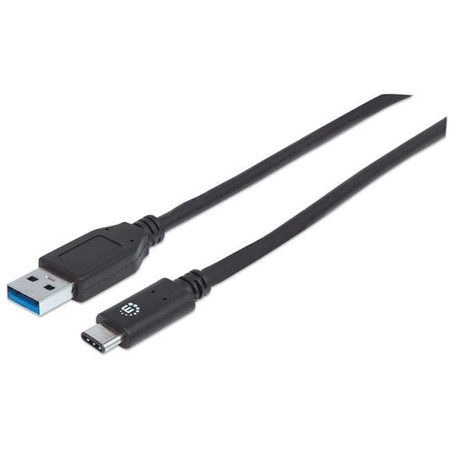 MANHATTAN USB Kabel 3.1 C -> A St/Bu 1.00m schwarz