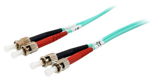 Equip Patchkabel ST->ST 15.00m Multimode Duplex OM3 türkis Polybeutel