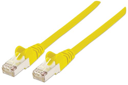 INTELLINET Patchkabel RJ45 S/FTP Cat6 Kupfer LSZH 30m gelb