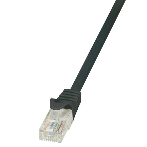 Logilink Patchkabel CAT5e U/UTP AWG26/7 1m schw.